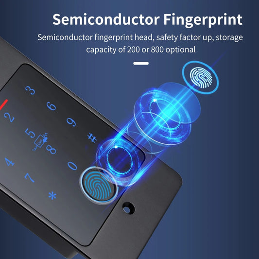 Tuya WiFi Fingerprint Access Control Keypad β Metal Waterproof Backlight Embedded